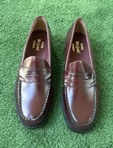 GH Bass Weejuns handgefertigte Logan Leder Penny Halbschuhe Herren Größe 9 D Ochsenblut - Bild 1 von 13