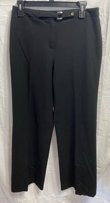 Jones New York Signature Stretch Dress Pants Black Wide Leg Women's Size 6 - Image 1 of 4