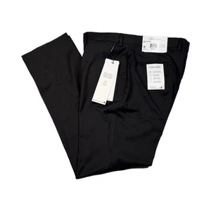 Calvin Klein Mens Jerome Slim Fit Dress Pants In Black Size 36 x 30 NWT - Picture 1 of 12