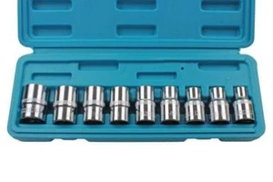 US Pro 9pc 1/2 Buchse Torx E-Trx Star Steckschlüsselsatz B1390 - Bild 1 von 3