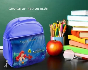 Kleine Meerjungfrau Brotzeittasche Kinder personalisiert Schule Brotdose Name bedruckt - Bild 1 von 3