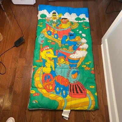 Saco de dormir Jim Henson de colección de los 80 Big Bird Train Galleta Monstruo Foto 1 de 4