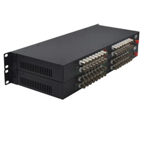 Convertidor de medios de fibra óptica de video de 32 canales para cámara HD Hikvision Dahua 960p - Imagen 1 de 7
