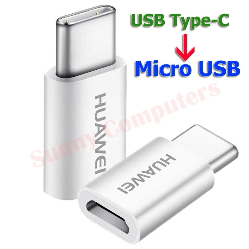 Original USB 3.1 Type-C to Micro USB Adapter Converter For Huawei P20 Pro AU New - Image 1 of 1