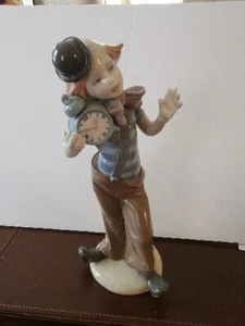 Lladro 5056 "Clown with Alarm Clock" RETIRED - Picture 1 of 6