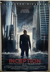 INCEPTION DS LAMINATO ORIGINALE ONE SHEET POSTER FILM LEONARDO DICAPRIO (2010) - Foto 1 di 3