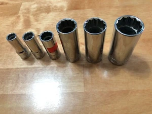 SK 3/8 Drive 12pt SAE Deep Sockets New NOS Choose Your Size Made in USA! - Picture 1 of 40