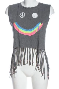 H&M DIVIDED Camiseta estampada Mujeres Talla EU 34 gris claro-azul-rosa - Imagen 1 de 5