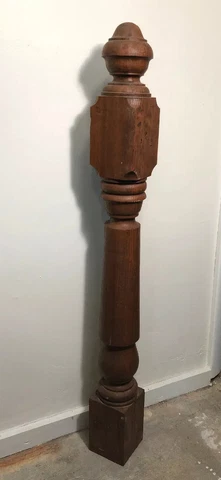 Jan 2029 Antique Oak Corner Newell Post Cover