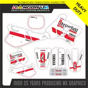 YAMAHA YZ 125 250 93-95 CHESTERFIELD MOTOCROSS MX GRAPHICS DECALS STICKERS KIT - Picture 1 of 1
