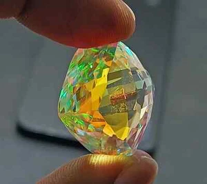 AAA 52.50 CT+ Rainbow Color Fancy Cube Natural Mystic Topaz Loose Gemstone - Picture 1 of 9
