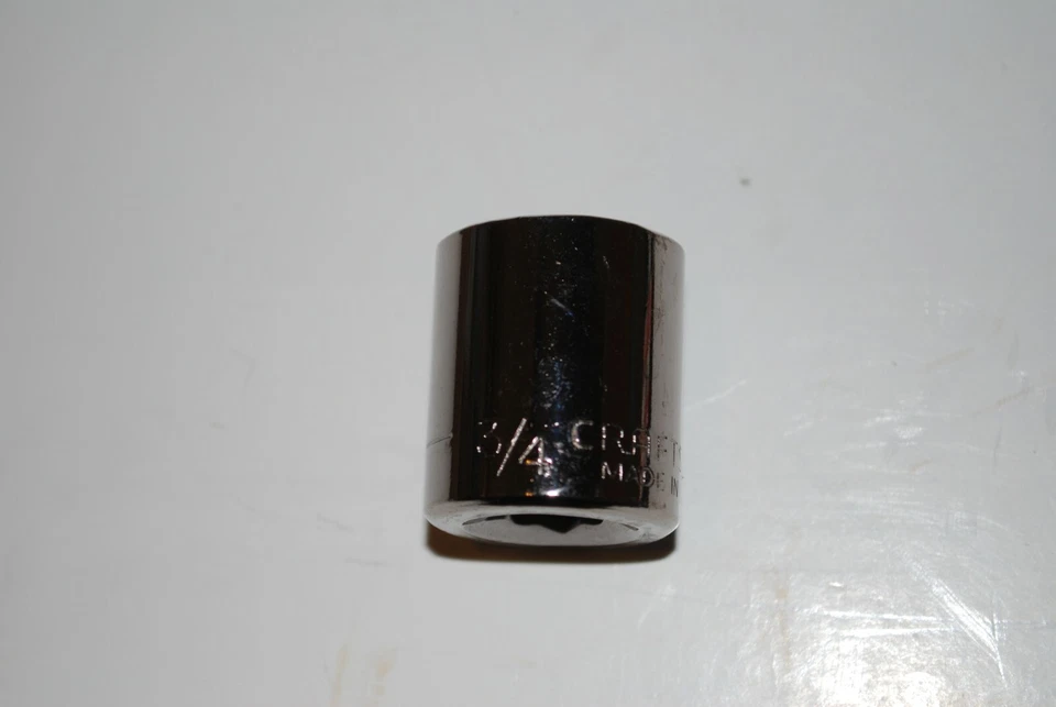 CRAFTSMAN 3/4" Socket 3/8" Drive 12-pt. Made in USA - Image 1 of 1