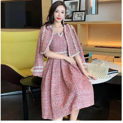 Juego de 2 piezas de tweed formal talla M Foto 1 de 4