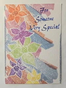 1 BirthdayGreeting Card/Envelope For Someone Very Special Bright Beautiful Wish - Picture 1 of 2