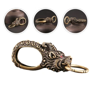 Metal Carabiner Keychain Key Clip Hook Brass Car Key Chain Snap Hook Key Chain - Picture 1 of 9