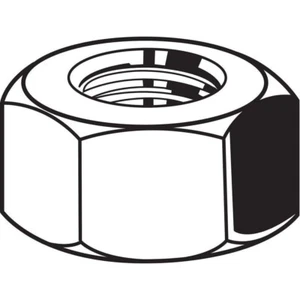 10 QTY, Hex Nut M16-2.00 Thread, 24 mm Hex Wd, 13 mm Hex Ht, Stainless Steel - Imagen 1 de 1
