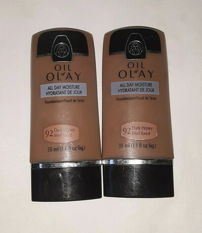 2x Oil of Olay Foundation All Day Moisture Dark Honey #92