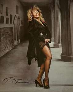 TINA TURNER - 8 X 10 GLOSSY SIGNED PHOTO REPRINT - Picture 1 of 1