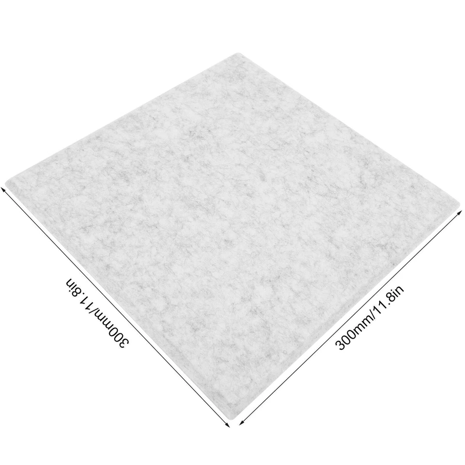 Silenciador ignífugo insonorizado de fibra de poliéster acústico placa absorbente de sonido de 6 piezas Foto 1 de 4