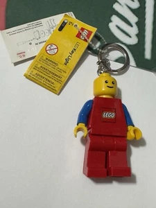 LEGO Blue Red Yellow Man Keychain Key Light Lite Led - New With Tags. C3 - Picture 1 of 2
