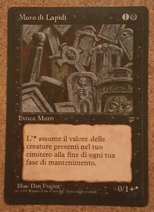 Wall of Tombstones FOREIGN Black Creature Rare MTG Magic Chronicles - Picture 1 of 2