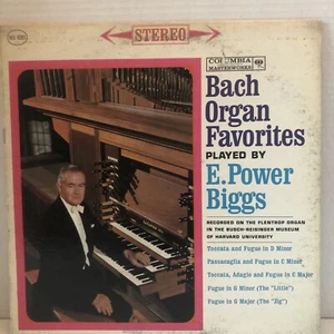 Bach, E Power Biggs Bach Organ Favorites Vinyl Record - Columbia Masterworks - Picture 1 of 3