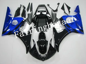 Fit for 2003 04 YZF R6 / 2006-2009 YZF R6S Black Blue ABS Injection Fairing Kit - Picture 1 of 7