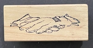 Garden Gloves Farmer Planting Tool Clothing Summer Spring Wood Rubber Stamp - Picture 1 of 4