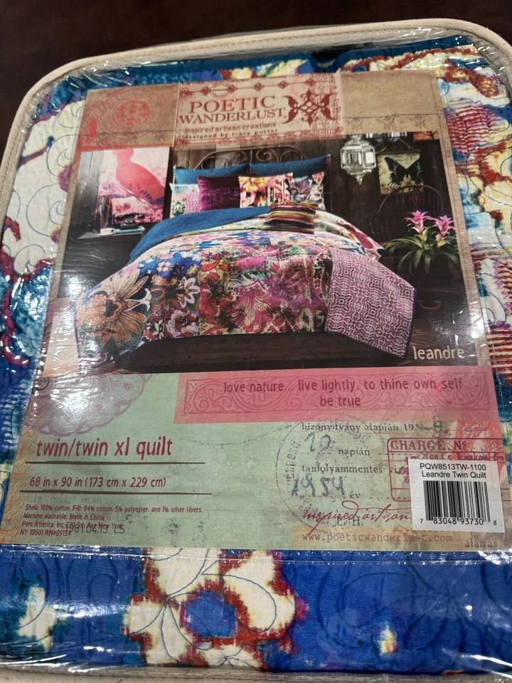 Edredón Tracy Porter Poetic Wanderlust Leandre BOHO Twin/Twin XL - Difícil de encontrar  Foto 1 de 4
