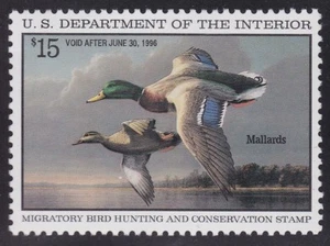 US RW62 $15 Duck Hunting Mint XF OG NH SCV $32.50 - Picture 1 of 2