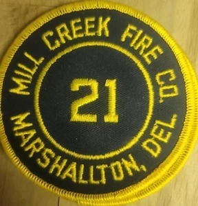 Marshallton Delaware DE, Mill Creek Fire Company Station 21 Aufnäher zum Aufnähen 4" - Bild 1 von 1