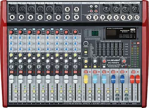 MUSYSIC Professional 10 Channel 4800W Power Mixer 24-bit FX Processor MU-P210fx - Picture 1 of 5