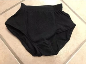 Youth XS-XL Black Cheerleading Tennis Dance Spankie Briefs Bloomers NIP - Picture 1 of 1
