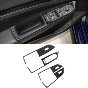 4 Stück für VW Golf VIII MK8 GTI 2021 Kohlefaser-Fenstersteuerungsabdeckung - Picture 1 of 11