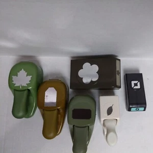 EK Success Stampin' Up Paper Punches Maple Leaf Flower Variety EUC - Picture 1 of 6