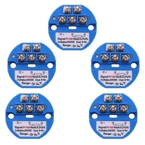 5X RTD PT100 Temperatur Messumformer DC24V Minus 50-100 Grad Ausgang 0-10V R3G7 - Bild 1 von 8