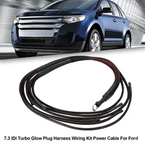 7.3 IDI Turbo Glow Plug Harness Wiring Kit Power Cable Pour Ford - Picture 1 of 11
