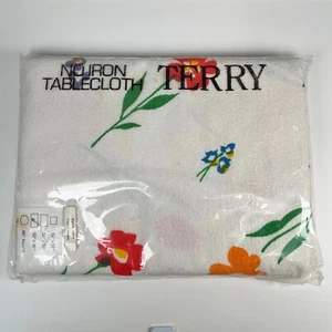 Vintage Parisian Prints Field Flowers 52x90 Tablecloth NOS Floral USA NWT - Picture 1 of 4