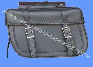 Braided Zip Off Throw Over Slanted Saddlebag –15x10x6 in. - Picture 1 of 2