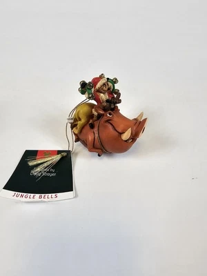 Colección Artista Disney Timón y Pumba "Campanas de la Selva" Ornamento Raro FIRMADO Foto 1 de 4