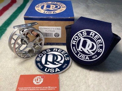 Carrete de mosca Ross Colorado LT 4-5, platino, nuevo en stock, clásico legado ligero Foto 1 de 4