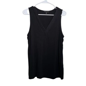 Banana Republic Bluse Damen Medium schwarz V-Ausschnitt T-Shirt Karriere Oberteil - Bild 1 von 9
