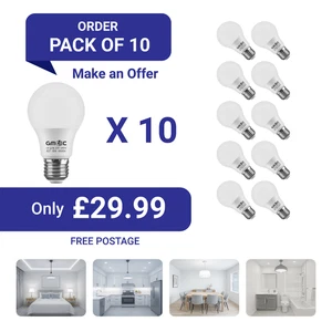 LED Bulb 18W E27 Screw Energy Saving Light Cool White 6500K 10 Pack Free Post - Picture 1 of 16