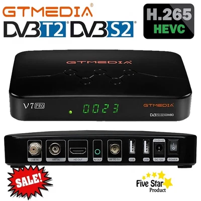 1080p DVB-S2 Digital Satelliten TV Receiver Fernbedienung PVR Recodierung + USB WIFI - Bild 1 von 4