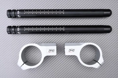 Paire Demi Guidons Inclinable Alu-Noir DUCATI 916 / 996 / 916 SPS 53mm Foto 1 de 4