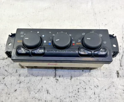 2002 Cadillac Escalade AC Heater Temperature Climate Control w/o Celsius Display - Image 1 of 3