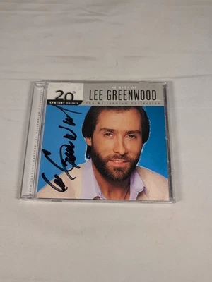 SIGNED The Best Of Lee Greenwood The Millennium Collection CD 2002 Autograph - Imagem 1 de 4
