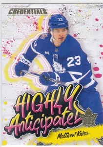 2023/24 CREDENTIALS..MATTHEW KNIES..HIGHLY ANTICIPATED..ROOKIE..MAPLE LEAFS - Picture 1 of 2