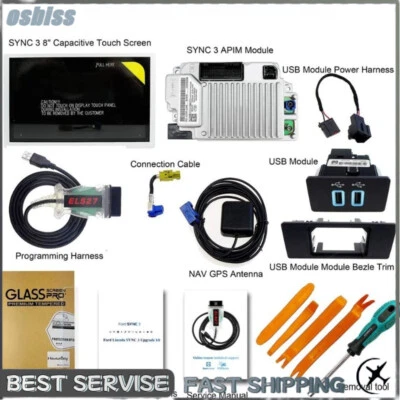 2Pcs Factory SYNC 2 to SYNC 3 Upgrade Kit V3.4 for Ford Special for soyun - Image 1 of 3