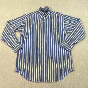 Camisa Ralph Lauren Blake Abotonada Para Hombre Pequeña Azul Amarillo Rayas Manga Larga* - Imagen 1 de 12